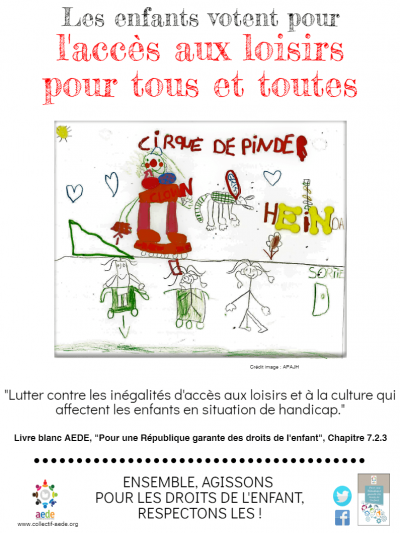 1 mois 1 droit – Avril 2 : Enfants en situation de handicap